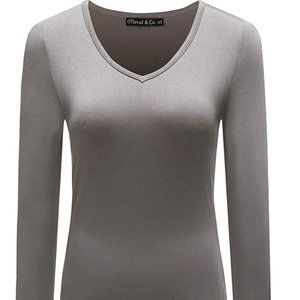 5/$30 Basic V-neck Long Sleeve